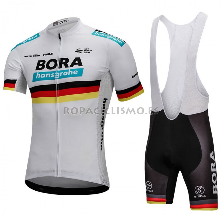 2018 Maillot Bora Campioni Belgica Tirantes Mangas Cortas